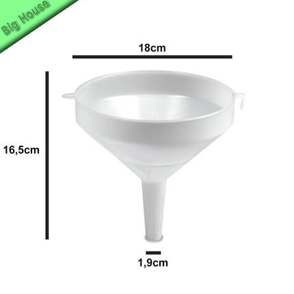 Imbuto da Cucina in Plastica Grande e Piccolo Invasatore Separatore Benzina Olio
