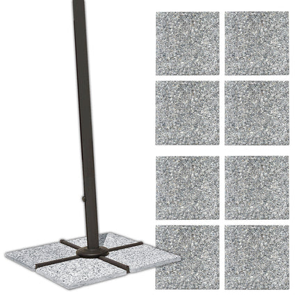Mattonella Base Ombrellone Granito Pesante 22kg 50x50cm