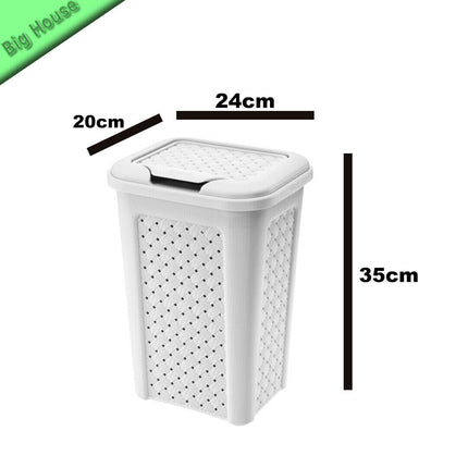 Pattumiera In Plastica Da Bagno 10L Arianna Multiuso Con Coperchio Camera Intimo