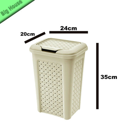 Pattumiera In Plastica Da Bagno 10L Arianna Multiuso Con Coperchio Camera Intimo