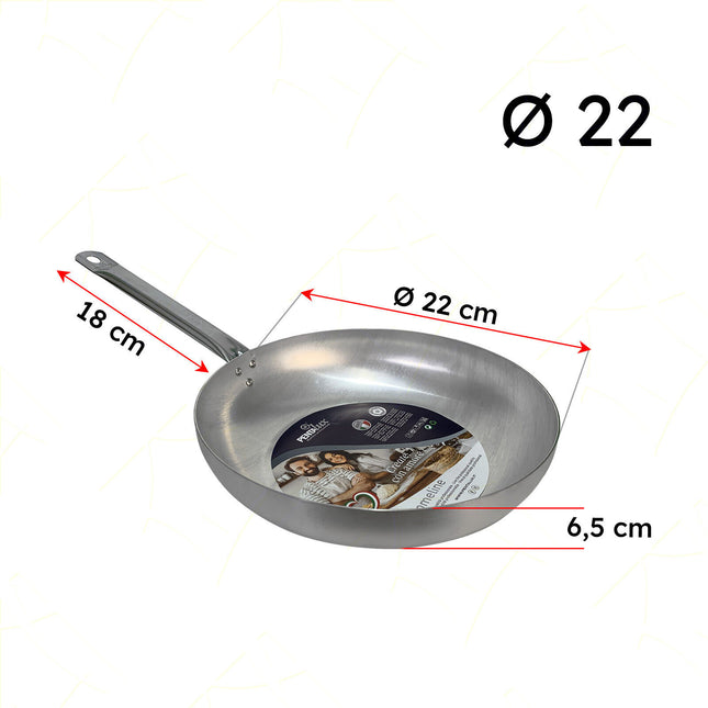 Padella Saltapasta Alluminio per Gas, Elettrico Diametro 22-40cm Made in Italy
