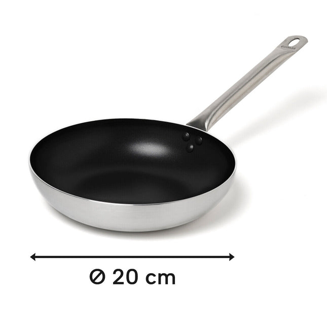 Padella in Alluminio Antiaderente 3 mm con Manico Lungo Ø 20/24/28/32/36/40 cm
