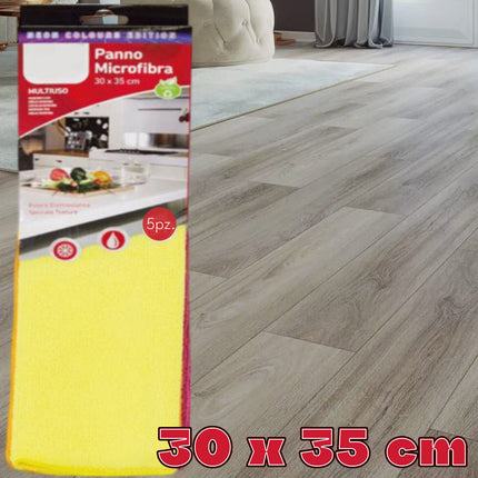 Irge Panni Microfibra Multiuso Adatti A Tutte Le Superfici 30x35 (Neon) Irge