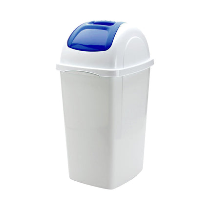 Pattumiera con Coperchio Basculante Europa 33L Bianca in Plastica Resistente