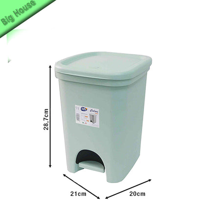 Belli & Forti Pattumiera Con Pedale Colors Line 6L Contenitore Cestino Piccolo 28,5X21,5X20 Cm