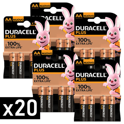 Duracell Pile Stilo Aa Plus Lr6 Mn1500 +100% Extra Life