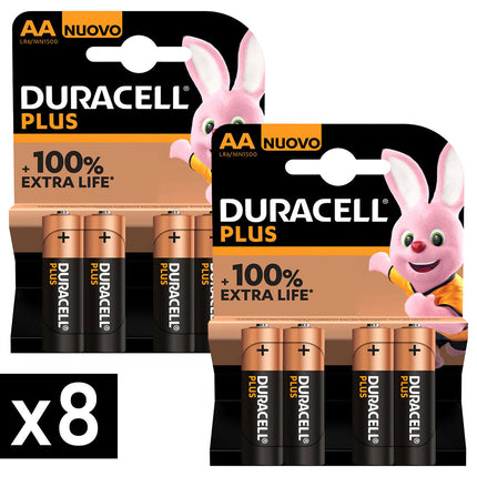 Duracell Pile Stilo Aa Plus Lr6 Mn1500 +100% Extra Life