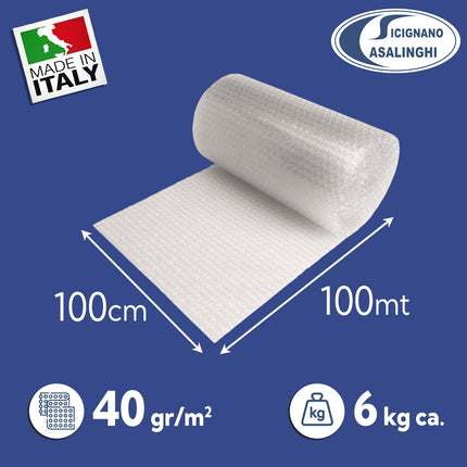 Tecnopack Pluriball Bobina Rotolo Diverse Dimensioni Imballaggio Spedizioni Traslochi 100mt x 100cm Tecnopack