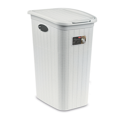 Portabiancheria 36 Lt. Cesta Per Panni Sporchi Bagno Elegance Grande 39×29×55 Cm