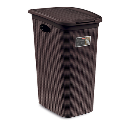 Portabiancheria 36 Lt. Cesta Per Panni Sporchi Bagno Elegance Grande 39×29×55 Cm