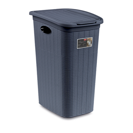 Portabiancheria 36 Lt. Cesta Per Panni Sporchi Bagno Elegance Grande 39×29×55 Cm