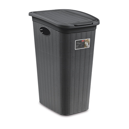 Portabiancheria 36 Lt. Cesta Per Panni Sporchi Bagno Elegance Grande 39×29×55 Cm