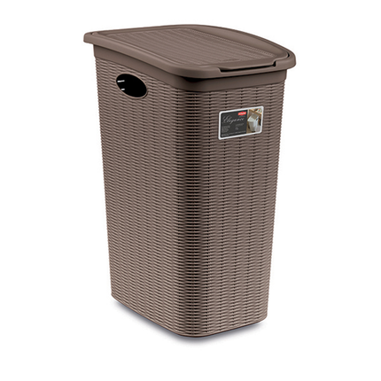 Portabiancheria 36 Lt. Cesta Per Panni Sporchi Bagno Elegance Grande 39×29×55 Cm