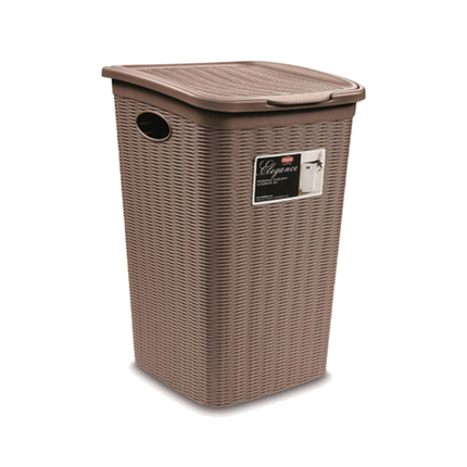 Portabiancheria 50 lt. Cesta per Panni Sporchi Bagno Elegance Grande 38×37×55 cm