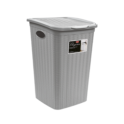 Portabiancheria 50 lt. Cesta per Panni Sporchi Bagno Elegance Grande 38×37×55 cm