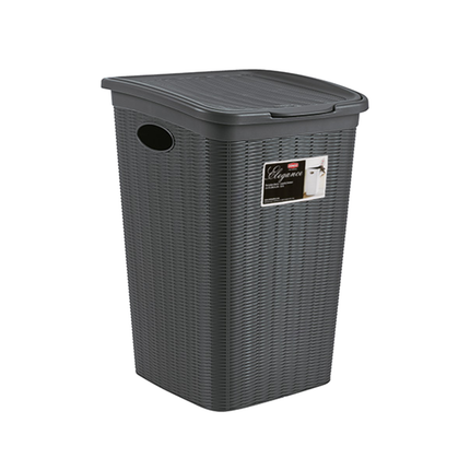 Portabiancheria 50 lt. Cesta per Panni Sporchi Bagno Elegance Grande 38×37×55 cm