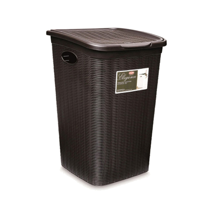 Portabiancheria 50 lt. Cesta per Panni Sporchi Bagno Elegance Grande 38×37×55 cm