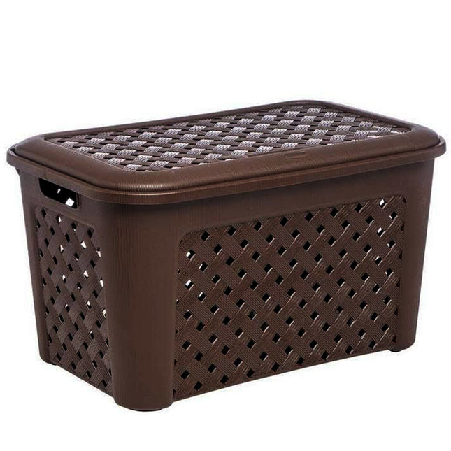 Tontarelli Portabiancheria Con Coperchio Arianna Cm.58X38X33H