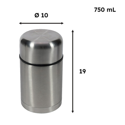 Portavivande Termico Ilsa Acciaio Inossidabile 18/10 Coperchio Thermos Custodia