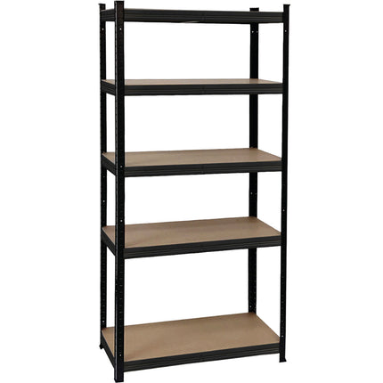Scaffale Metallo Libreria Scaffali Metallici 5 Ripiani Legno Mdf 90X40X180H Cm