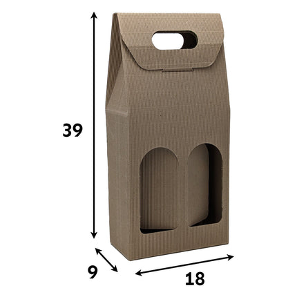 Scatola Portabottiglie Busta Regalo Vino Rosso Bianco Prosecco Champagne Cartone