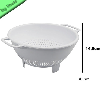 Scolapasta In Plastica Per Cucina Bianco Stefanplast A Immersione Mano Mezzaluna