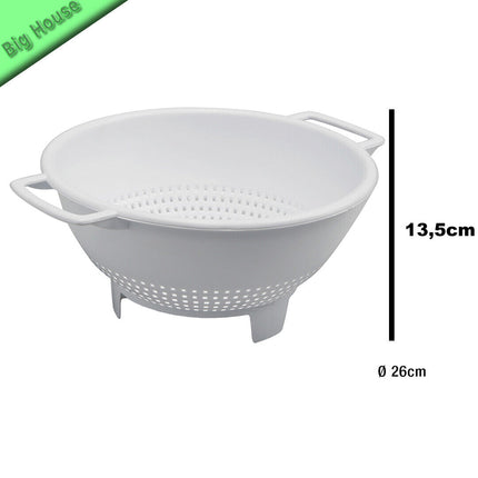 Scolapasta In Plastica Per Cucina Bianco Stefanplast A Immersione Mano Mezzaluna