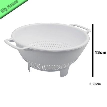 Scolapasta In Plastica Per Cucina Bianco Stefanplast A Immersione Mano Mezzaluna
