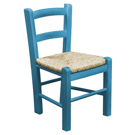 Giaquinto Sediolina Baby Legno Seduta In Paglia Artigianale