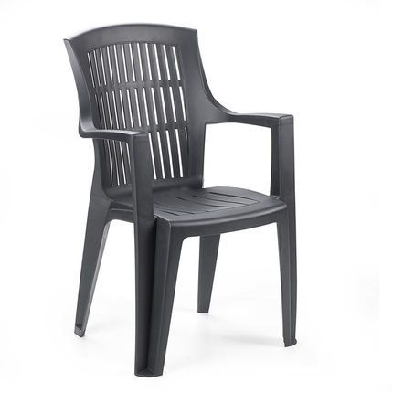 Progarden Sedia Di Plastica Grande Poltrona Da Giardino Per Esterni Resistente 62×60×89 Cm
