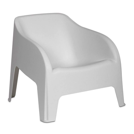 Plastmeccanica Sedia In Plastica Da Giardino Grande Esterni Poltrona Impilabile 79×76,5×70H Cm