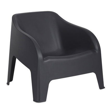 Plastmeccanica Sedia In Plastica Da Giardino Grande Esterni Poltrona Impilabile 79×76,5×70H Cm