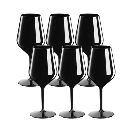 Goldplast Set 6 Calici Vino Spumante Tritan Colorati Aperitivi Rinfresco Compleanno 470Ml