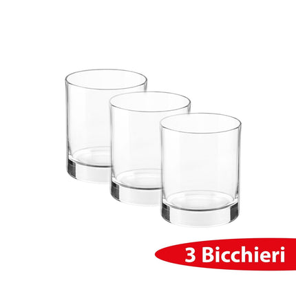 Bormioli Set Bicchieri Cortina 25,5 Cl - 3/6 Pezzi Eleganti Bicchieri In Vetro Acqua