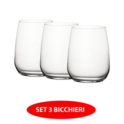 Set Bicchieri in Cristallo Restaurant 43 CL  3/6 Pezzi Ideali per Acqua e Bibite