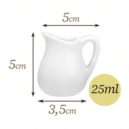 Set Lattiere Porcellana Mini Piccole Medie Grandi Per Casa Catering Ristoranti