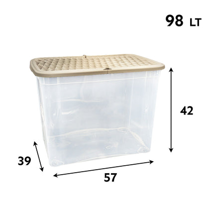 Belli & Forti Storage Box Marea Contenitore In Plastica Cambio Stagione Casa Colori Assortiti 58X39X43h Belli & Forti