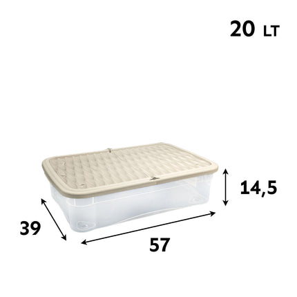 Belli & Forti Storage Box Marea Contenitore In Plastica Cambio Stagione Casa Colori Assortiti 58X39X15h Belli & Forti
