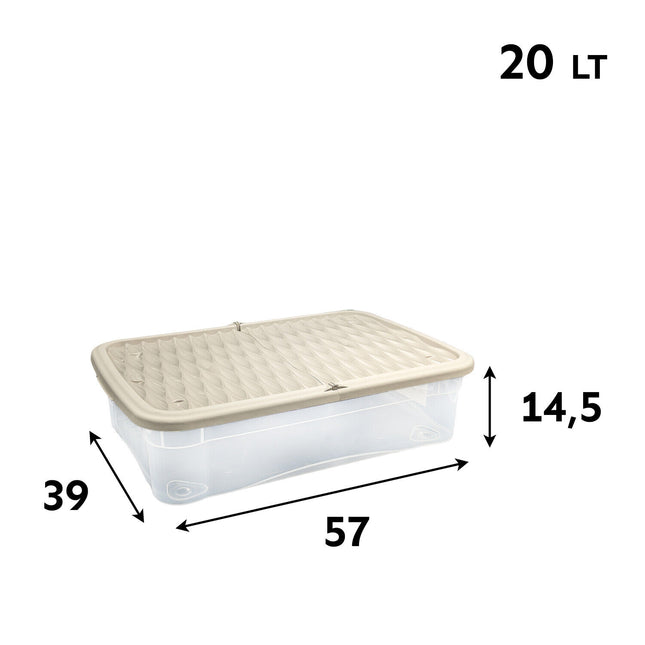 Belli & Forti Storage Box Marea Contenitore In Plastica Cambio Stagione Casa Colori Assortiti 58X39X15h Belli & Forti