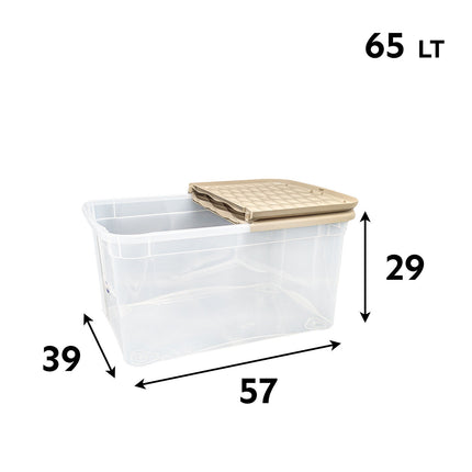 Belli & Forti Storage Box Marea Contenitore In Plastica Cambio Stagione Casa Colori Assortiti 58X39X29h Belli & Forti