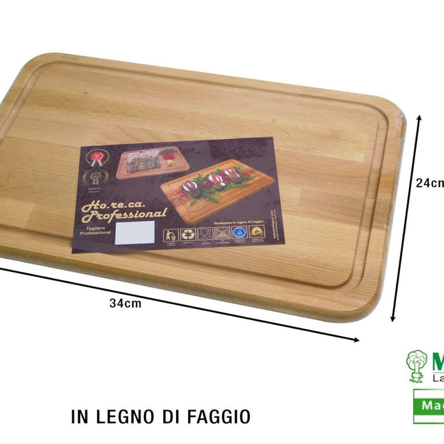 TAGLIERE PROFESSIONALE MEETING LEGNO DI FAGGIO CUCINA RISTORANTE BRACERIA PIZZER