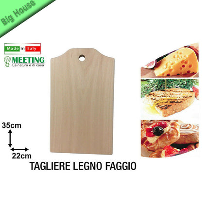 Tagliere Salumi E Formaggi Legno Di Faggio Meeting Pancetta Lardo Di Colonnata