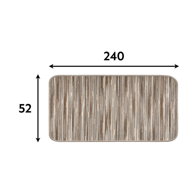 Tappeto Cucina Chalet Plus Corsia Antiscivolo Passatoia Fondo Gommato Lungo 52 × 240 cm Emmevi