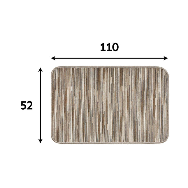 Tappeto Cucina Chalet Plus Corsia Antiscivolo Passatoia Fondo Gommato Lungo 52 × 110 cm Emmevi