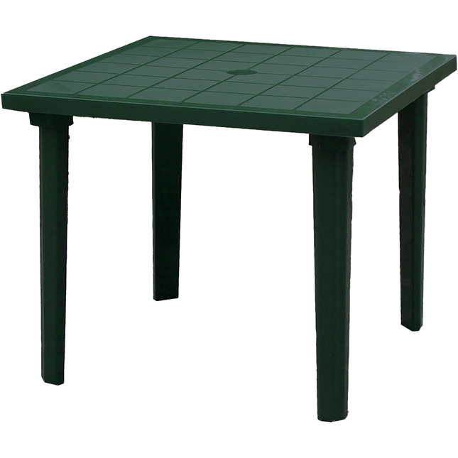 Bica Tavolo Quadrato Polipropilene Resina Weekend 80X80Cm Resistente Per Esterni Verde Bica