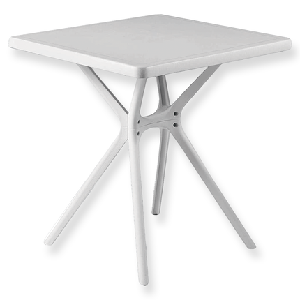 Salmar Tavolo Quadrato Da Giardino In Plastica Per Esterni Bar Ristorante 70×70×74 Cm