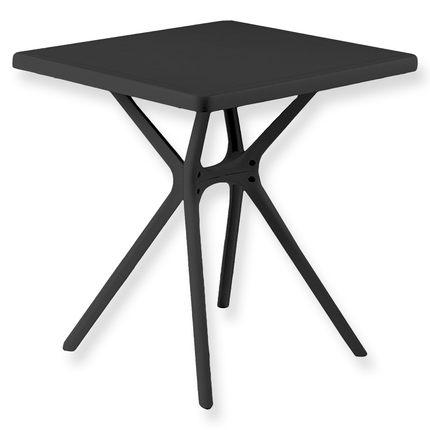 Salmar Tavolo Quadrato Da Giardino In Plastica Per Esterni Bar Ristorante 70×70×74 Cm
