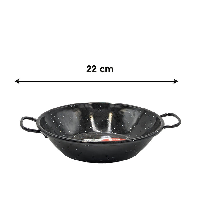 Ilsa Tegame Fonda Con 2 Manici Garcima In Acciaio Carbonio Smaltato Horeca Cucina Ø 22 cm Ilsa