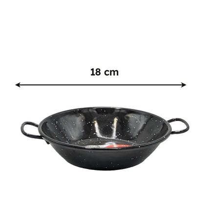 Ilsa Tegame Fonda Con 2 Manici Garcima In Acciaio Carbonio Smaltato Horeca Cucina Ø 18 cm Ilsa