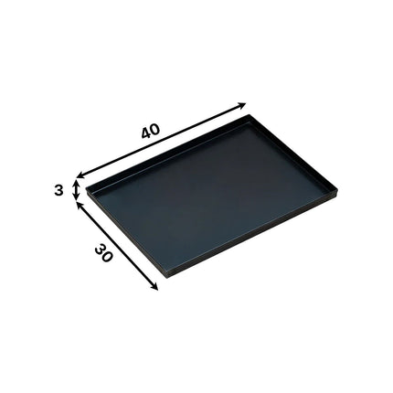 Pentalux Teglia Rettangolare Per Pizza Alta Ferro Blu Forma Forno Bassa Focaccia Parigina 40x30 cm Pentalux